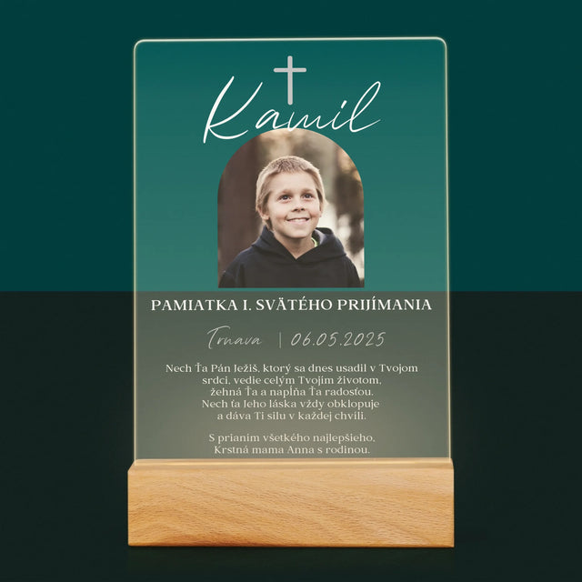 Fotografia A Podpis: Pamiatka Prijímania Klasická - Tlač Na Akrylové Sklo 