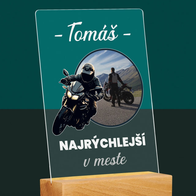 Fotografia A Podpis: Najrýchlejší V Meste - Tlač Na Akrylové Sklo 