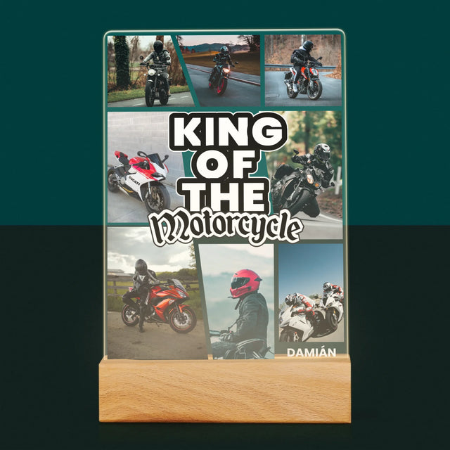 Fotokoláž: King Of The Motorcycle - Tlač Na Akrylové Sklo 