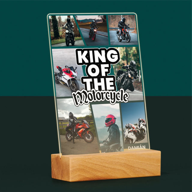Fotokoláž: King Of The Motorcycle - Tlač Na Akrylové Sklo 