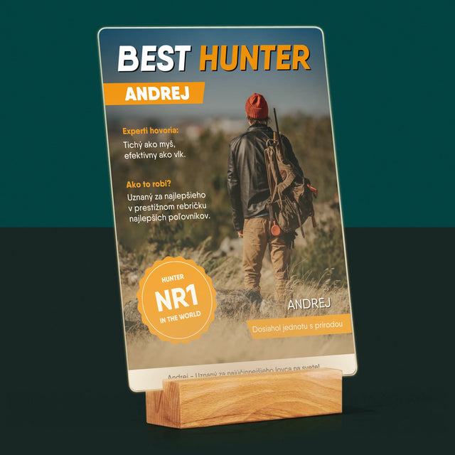 Obálka Časopisu: Best Hunter - Tlač Na Akrylové Sklo 
