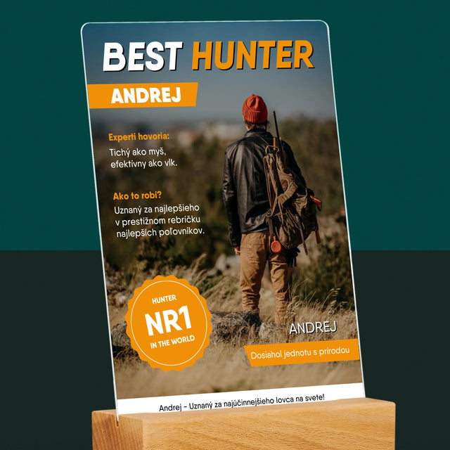 Obálka Časopisu: Best Hunter - Tlač Na Akrylové Sklo 