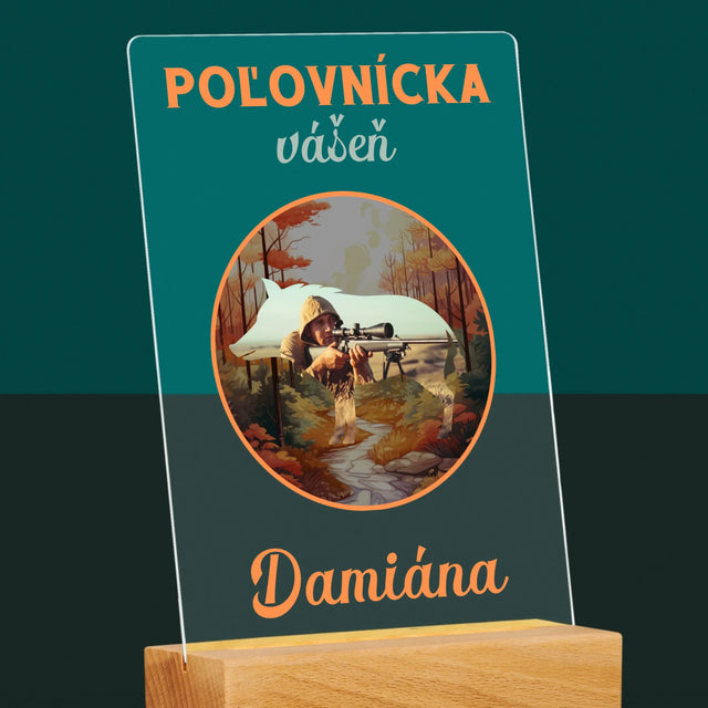 Fotografia A Podpis: Poľovnícka Vášeň - Tlač Na Akrylové Sklo 