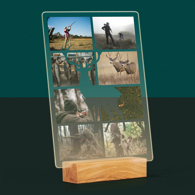 Fotokoláž: Poľovník - Tlač Na Akrylové Sklo 