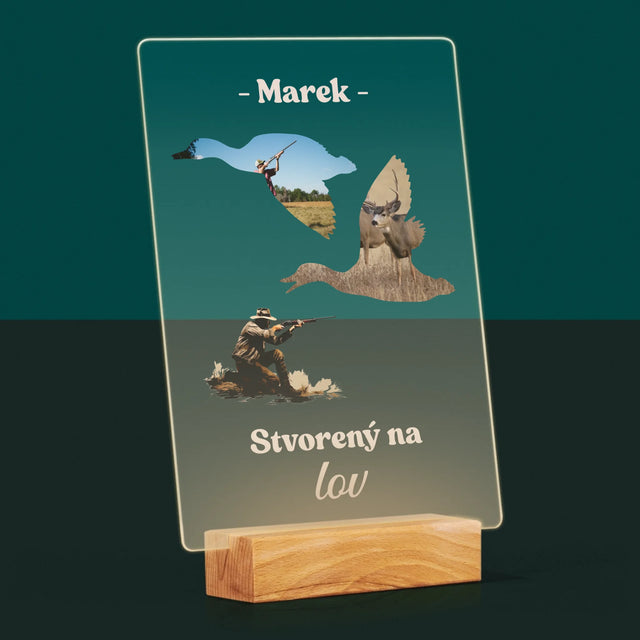 Tvar Z Fotografií: Stvorený Na Lov - Tlač Na Akrylové Sklo 