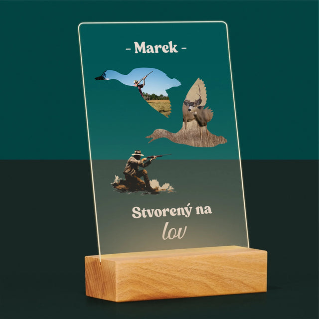 Tvar Z Fotografií: Stvorený Na Lov - Tlač Na Akrylové Sklo 