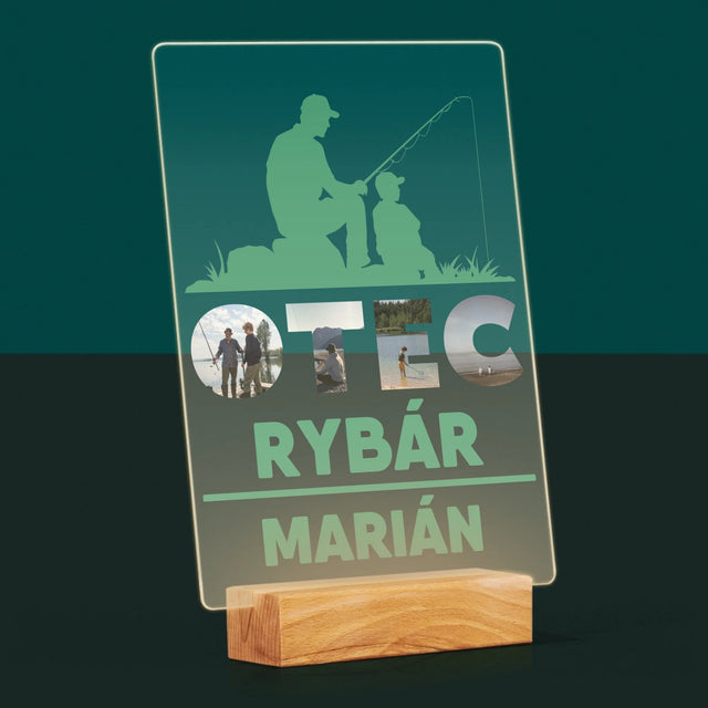Slovo Z Fotografií: Otec Rybár - Tlač Na Akrylové Sklo 