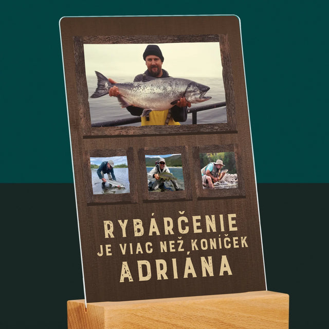 Fotokoláž: Rybárčenie - Tlač Na Akrylové Sklo 
