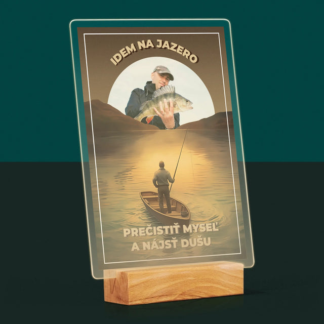 Fotografia A Podpis: Idem Na Jazero - Tlač Na Akrylové Sklo 