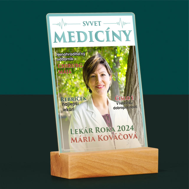 Obálka Časopisu: Svet Medicíny - Tlač Na Akrylové Sklo (Vertikálne)