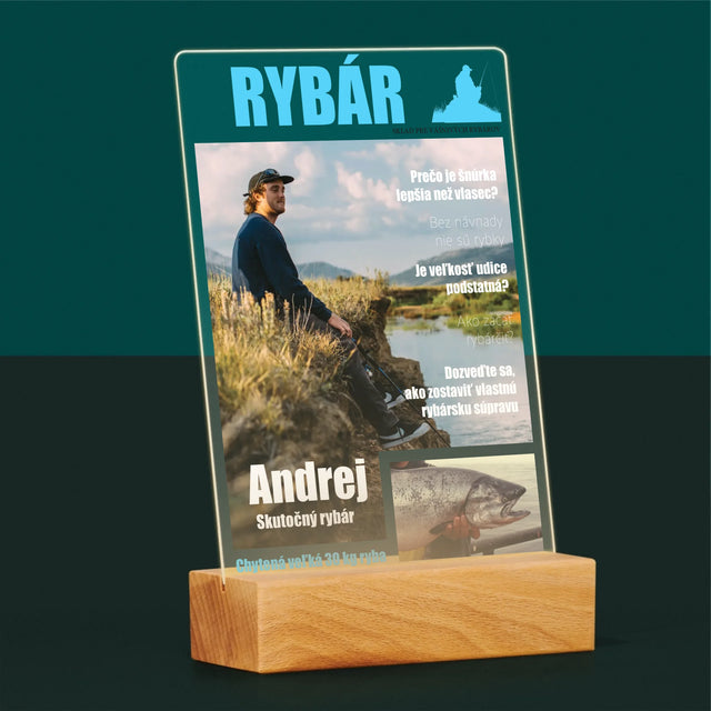 Obálka Časopisu: Rybár - Tlač Na Akrylové Sklo (Vertikálne)