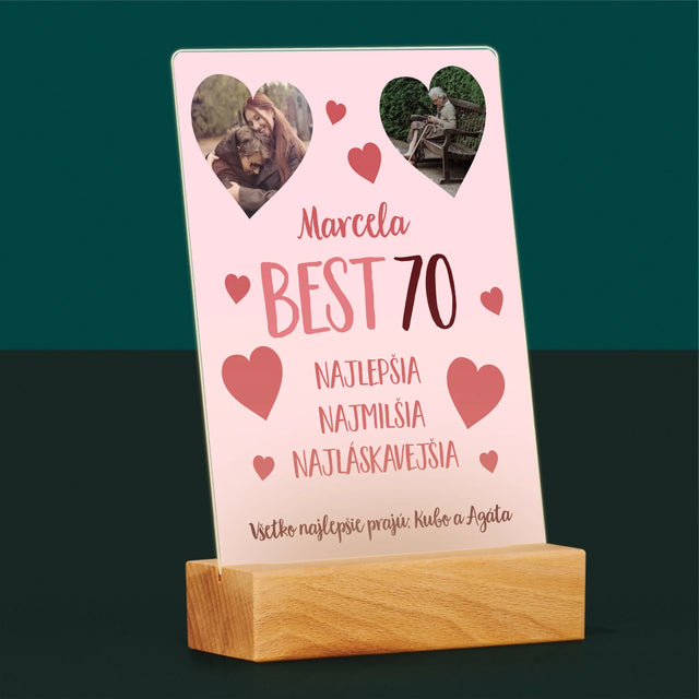 Fotokoláž: Best 70 - Tlač Na Akrylové Sklo 