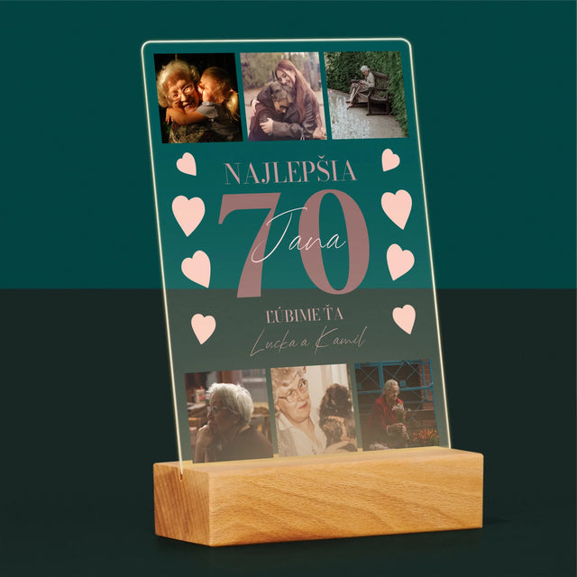 Fotokoláž: Najlepšia 70 - Tlač Na Akrylové Sklo 