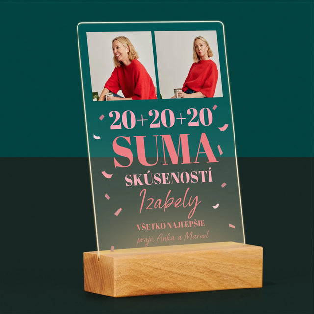 Fotokoláž: Suma Skúseností - Tlač Na Akrylové Sklo 