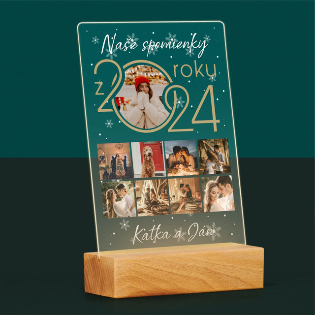 Fotokoláž: Naše Spomienky Z Roku - Tlač Na Akrylové Sklo 