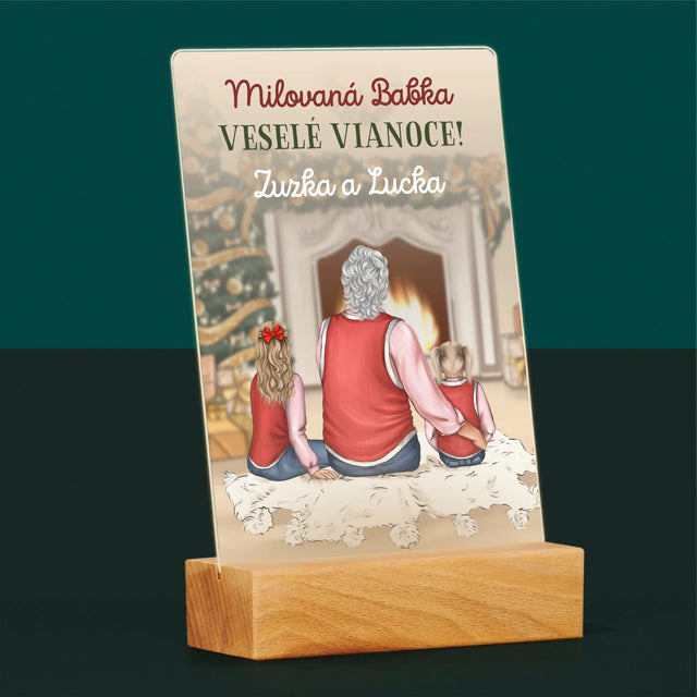 Fotokoláž: Veselé Vianoce - Tlač Na Akrylové Sklo 