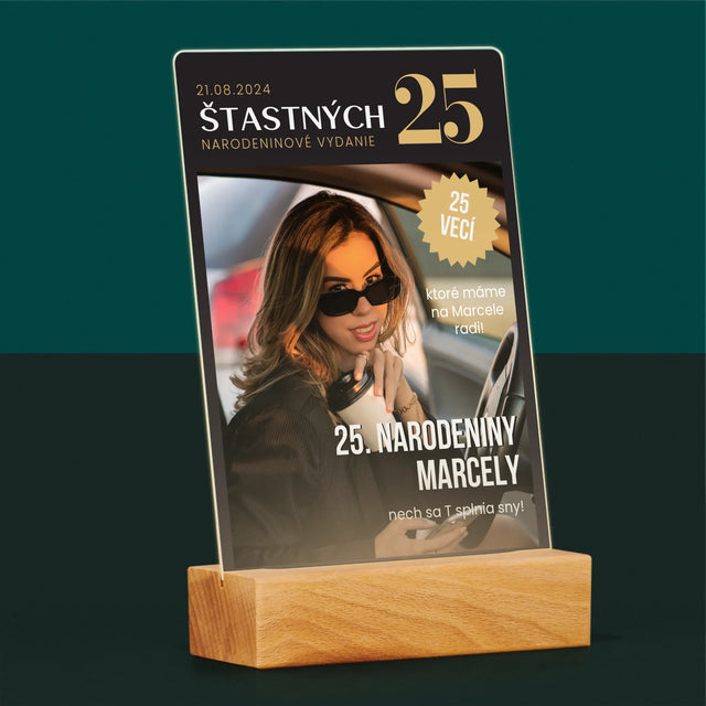 Obálka Časopisu: Štastných 25 - Tlač Na Akrylové Sklo 