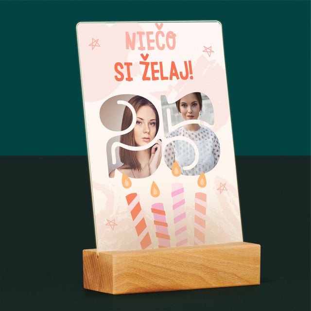 Slovo Z Fotografií: Niečo Si Želaj - Tlač Na Akrylové Sklo 