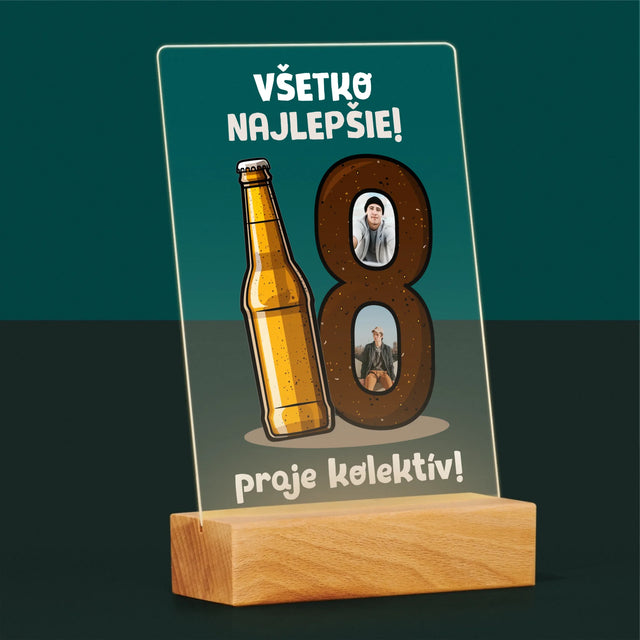 Fotokoláž: 18 Pivo - Tlač Na Akrylové Sklo 