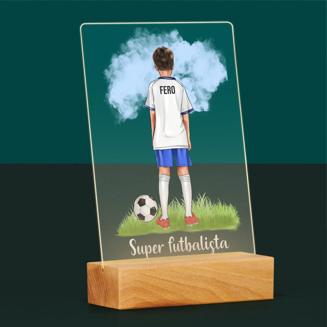 Tvorenie Postavy: Malý Futbalista - Tlač Na Akrylové Sklo 