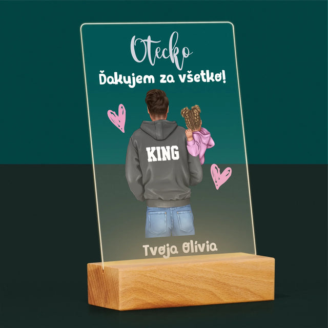 Tvorenie Postavy: Otec S Dieťaťom - Tlač Na Akrylové Sklo 