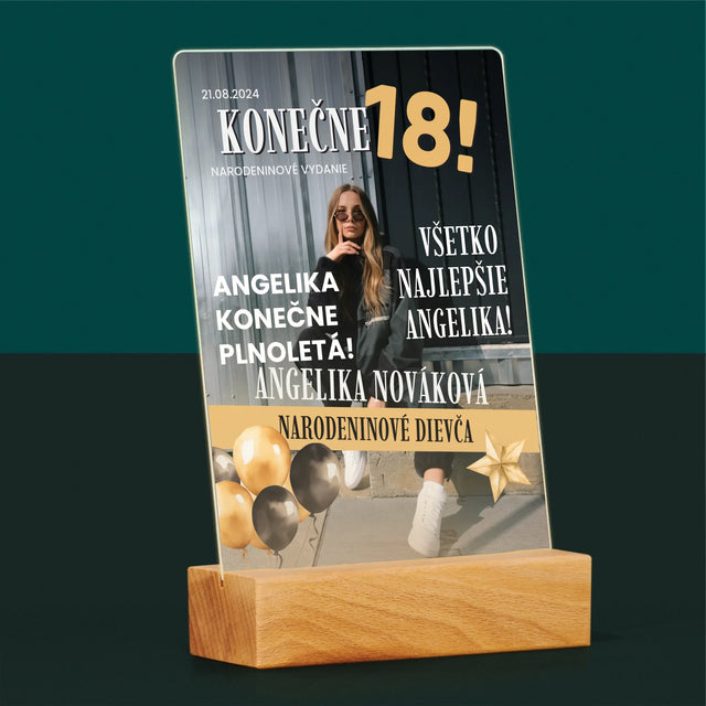 Obálka Časopisu: Konečne 18 - Tlač Na Akrylové Sklo 