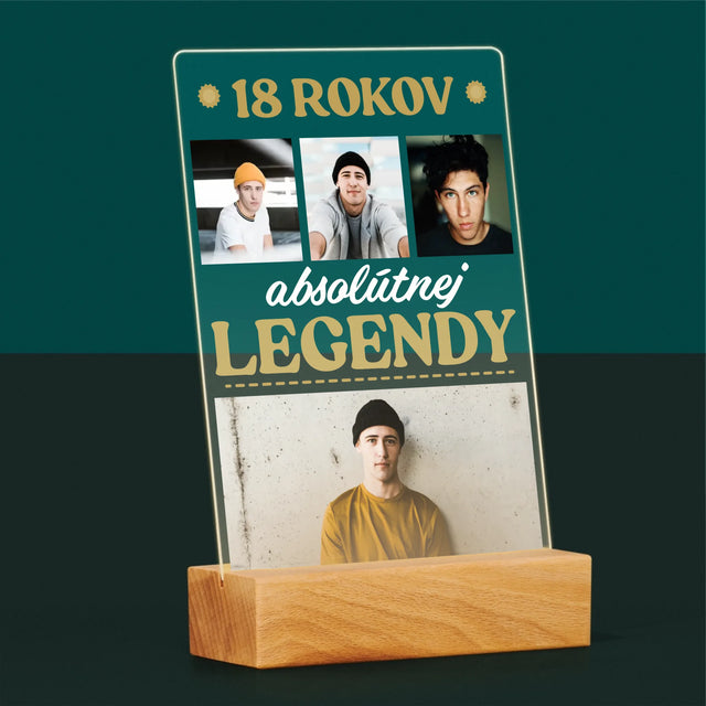 Fotokoláž: 18 Rokov Absolútnej Legendy - Tlač Na Akrylové Sklo 