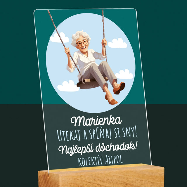 Meno A Podpis: Nech Sa Splnia Tvoje Túžby - Tlač Na Akrylové Sklo (Vertikálne)