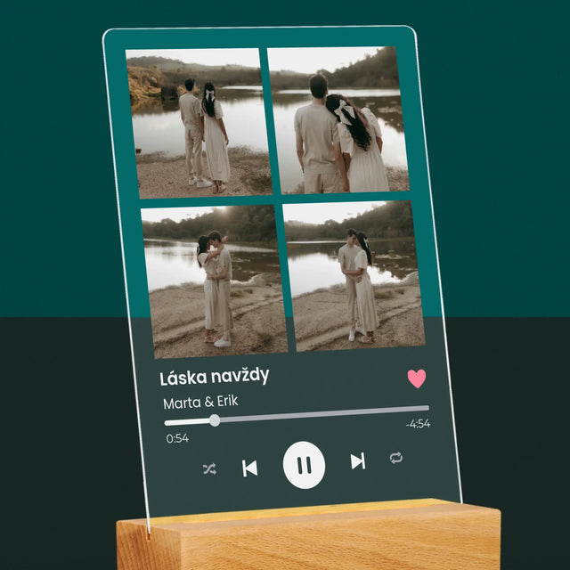 Fotokoláž: Spotify 4 Fotografia - Tlač Na Akrylové Sklo 