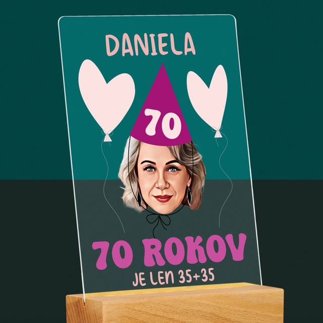 Tvoja Postava: Narodeninový Portrét - Tlač Na Akrylové Sklo 
