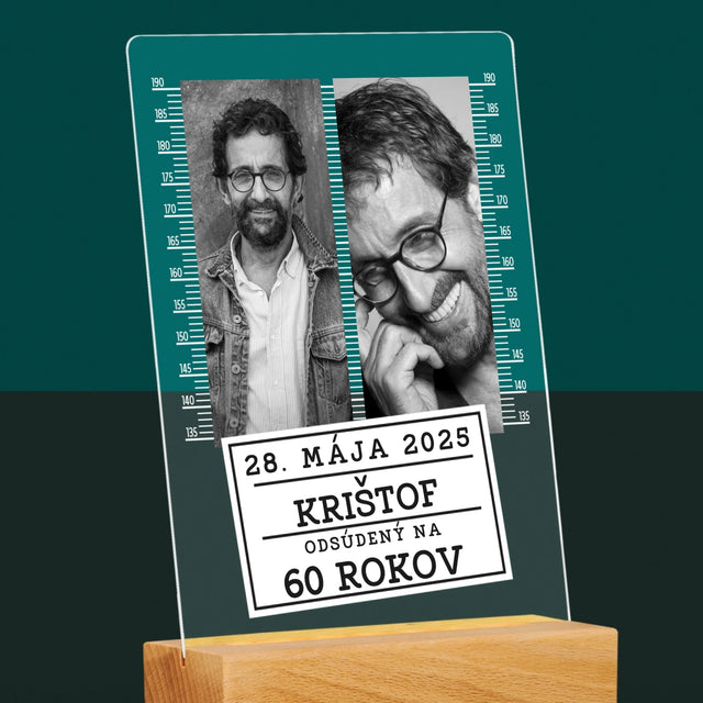 Fotokoláž: Odsúdený Na 60 Rokov - Tlač Na Akrylové Sklo 