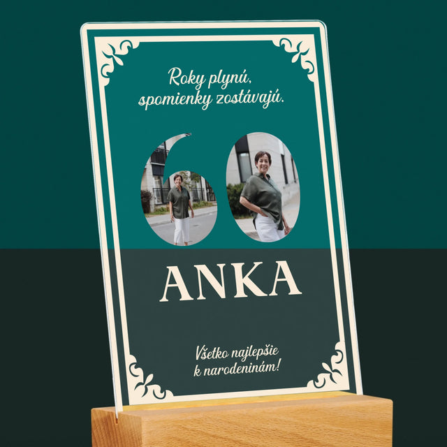 Slovo Z Fotografií: Roky Plynú - Tlač Na Akrylové Sklo 