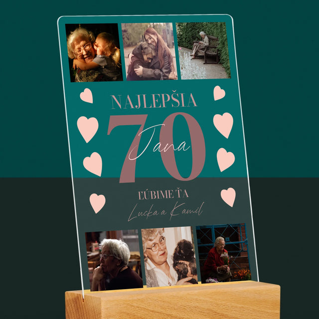 Fotokoláž: Najlepšia 70 - Tlač Na Akrylové Sklo 