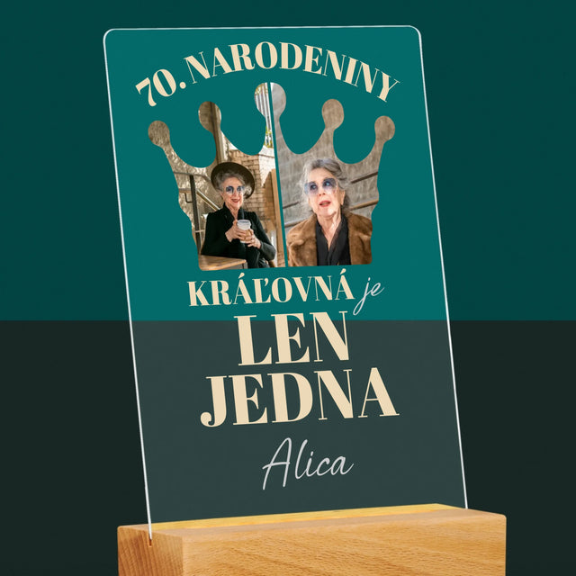 Tvar Z Fotografií: 70. Narodeniny Kráľovná - Tlač Na Akrylové Sklo 
