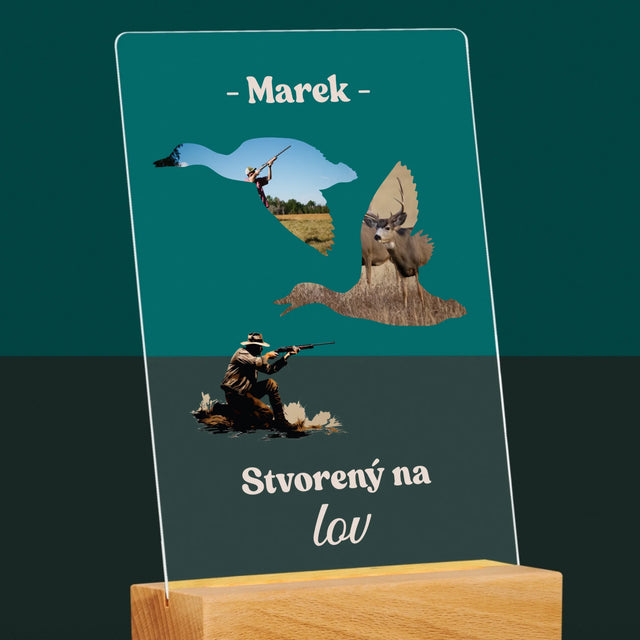 Tvar Z Fotografií: Stvorený Na Lov - Tlač Na Akrylové Sklo 