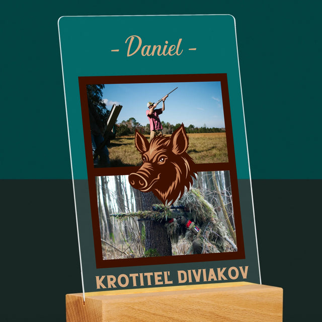 Fotokoláž: Krotiteľ Diviakov - Tlač Na Akrylové Sklo 