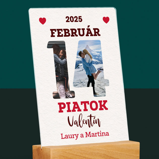 Slovo Z Fotografií: Valentín Strana Z Kalendára - Tlač Na Akrylové Sklo 