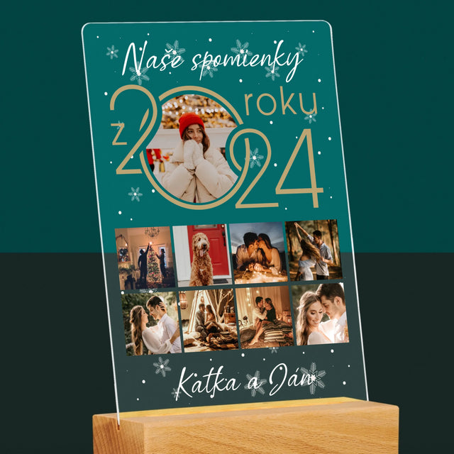 Fotokoláž: Naše Spomienky Z Roku - Tlač Na Akrylové Sklo 