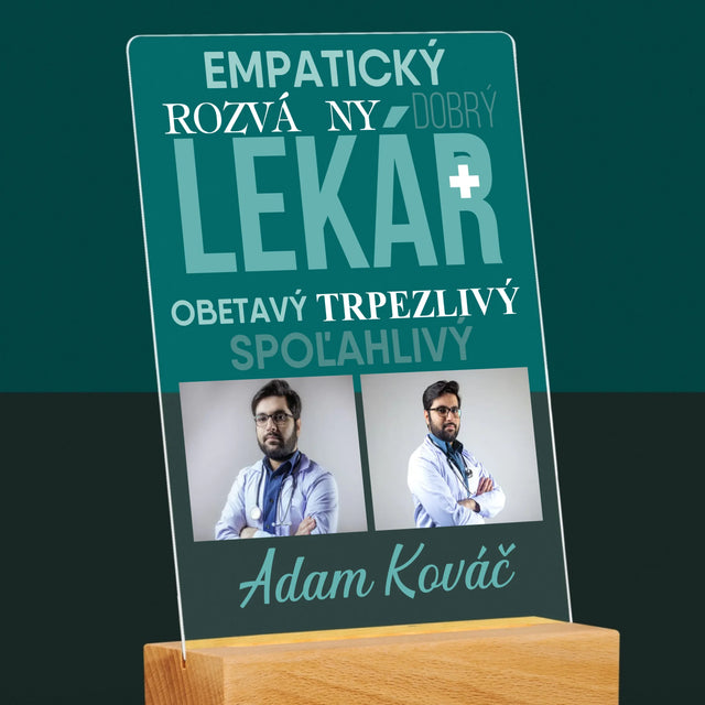 Fotokoláž: Lekár Črty - Tlač Na Akrylové Sklo 