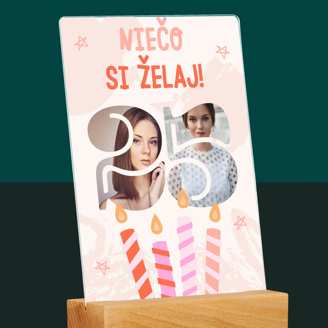 Slovo Z Fotografií: Niečo Si Želaj - Tlač Na Akrylové Sklo 