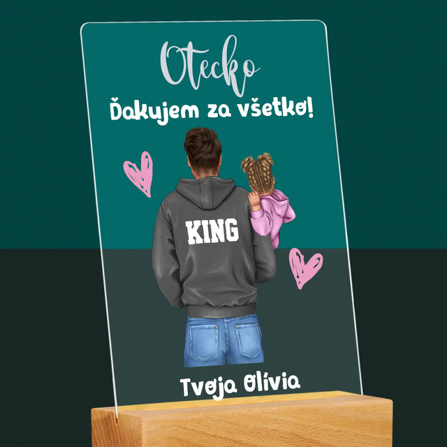Tvorenie Postavy: Otec S Dieťaťom - Tlač Na Akrylové Sklo 