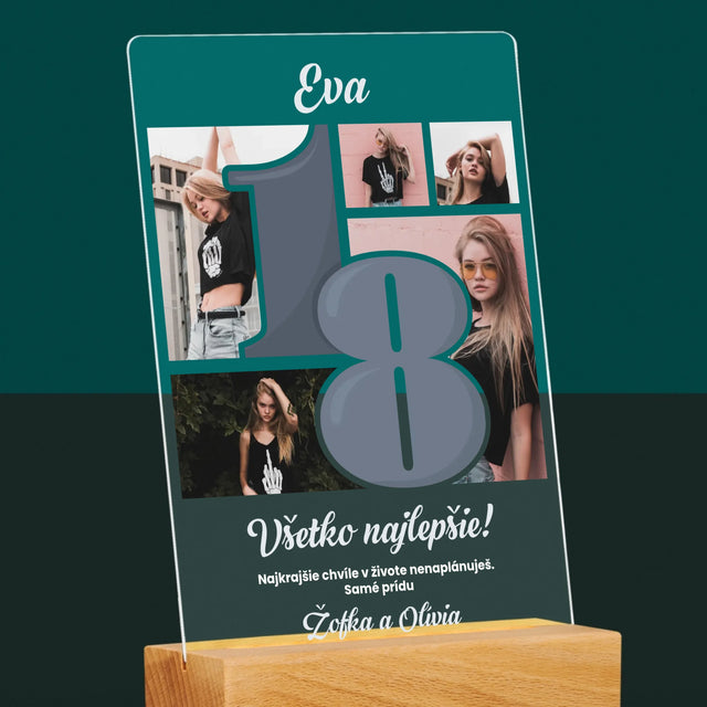Fotokoláž: 18 Najkrajšie Chvíle - Tlač Na Akrylové Sklo 