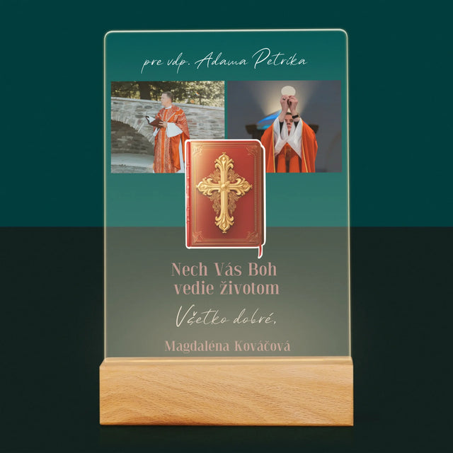 Fotokoláž: Božie Slovo - Tlač Na Akrylové Sklo (Vertikálne)