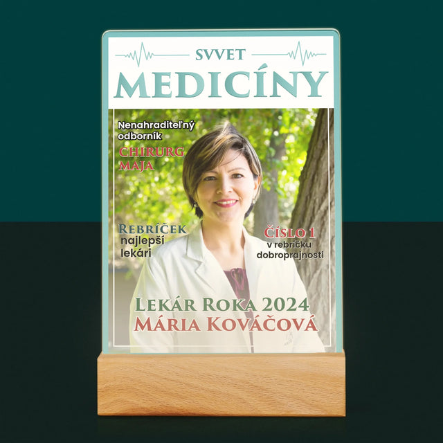 Obálka Časopisu: Svet Medicíny - Tlač Na Akrylové Sklo (Vertikálne)