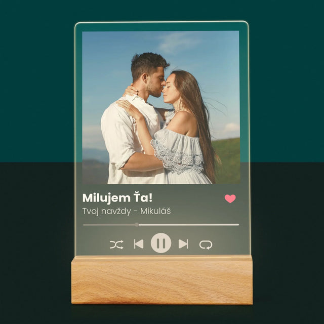 Fotografia A Podpis: Milostný Spotify - Tlač Na Akrylové Sklo 