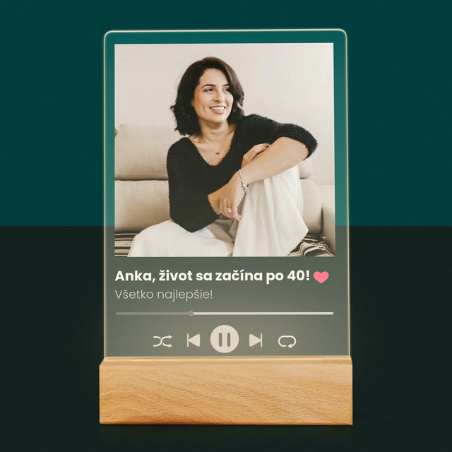 Fotografia A Podpis: Spotify Na 40. Narodeniny - Tlač Na Akrylové Sklo 