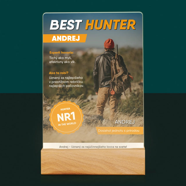 Obálka Časopisu: Best Hunter - Tlač Na Akrylové Sklo 