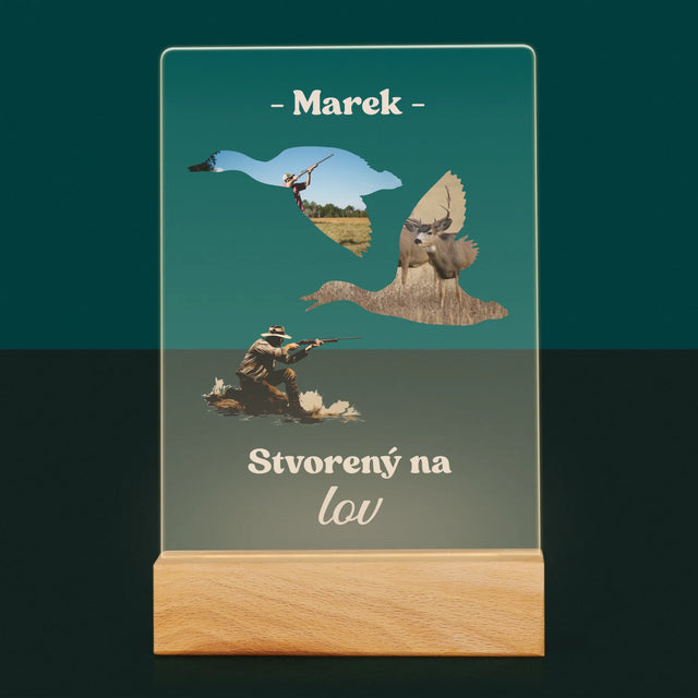 Tvar Z Fotografií: Stvorený Na Lov - Tlač Na Akrylové Sklo 