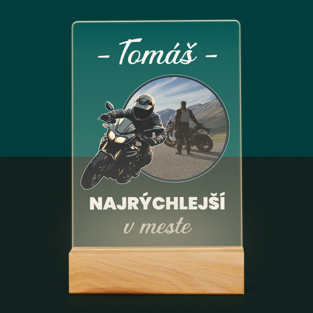 Fotografia A Podpis: Najrýchlejší V Meste - Tlač Na Akrylové Sklo 