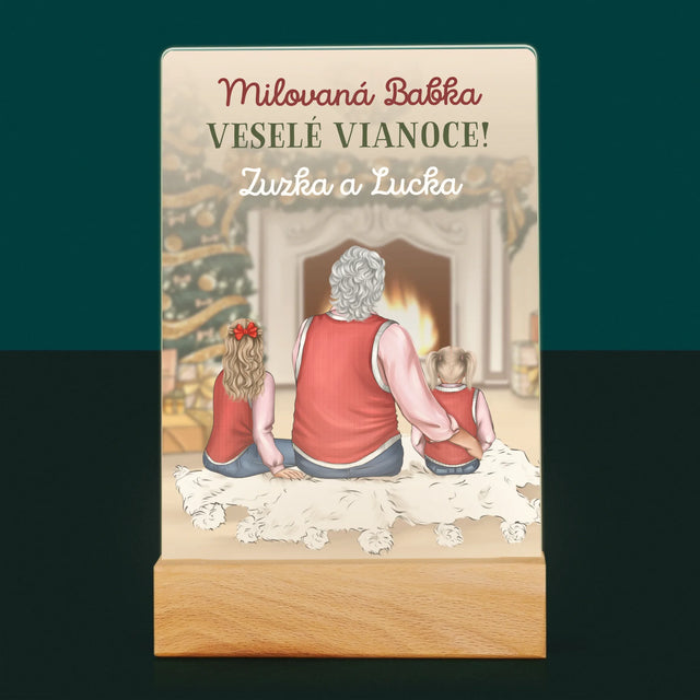 Tvorenie Postavy: Babka Veselé Vianoce - Tlač Na Akrylové Sklo 